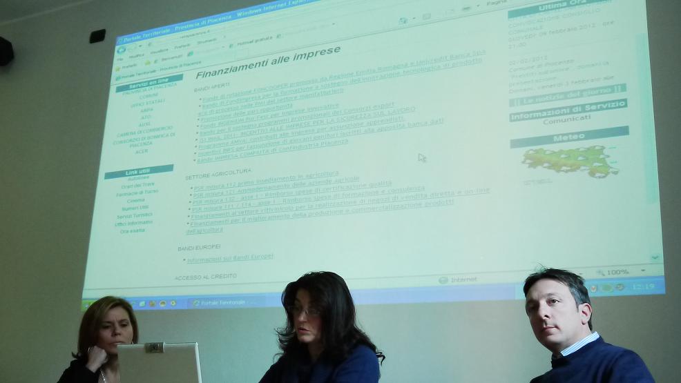 Finanziamenti alle imprese, tutte le opportunit� a portata di clic su RetePiacen...